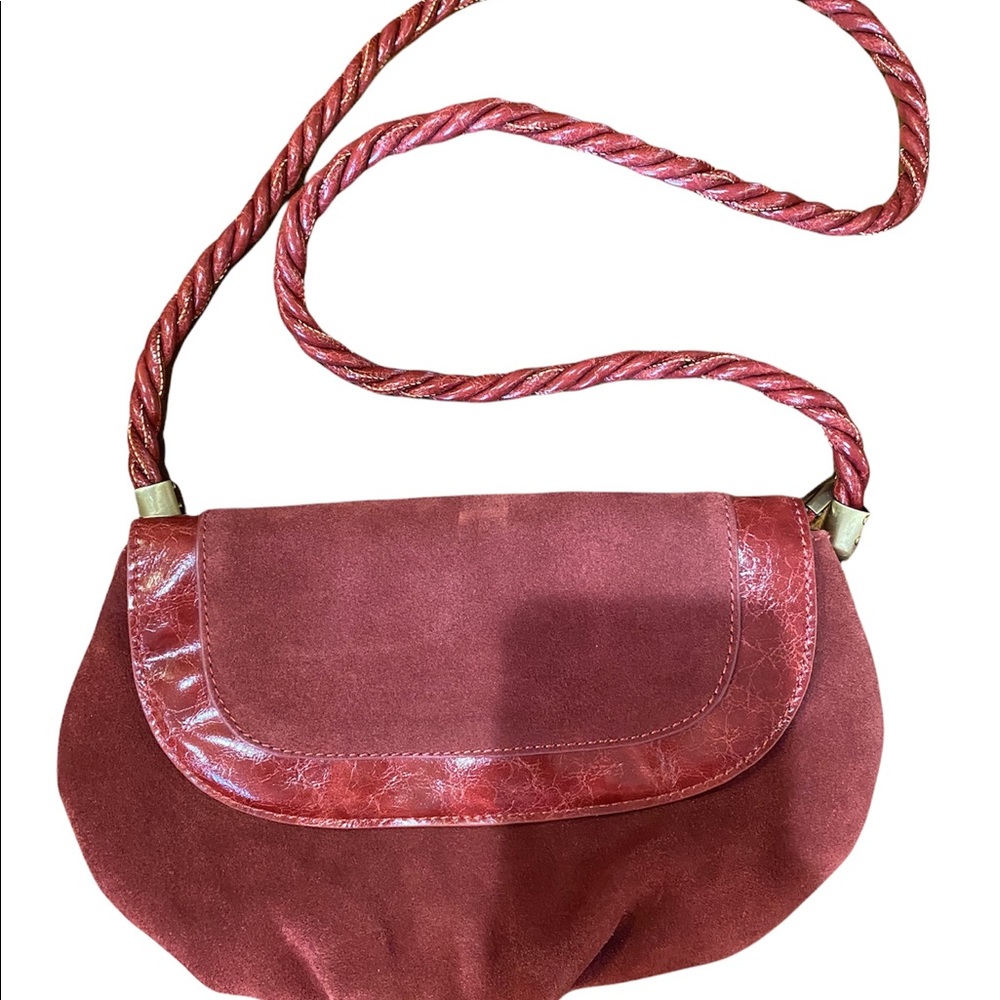 Anthropologie suede crossbody